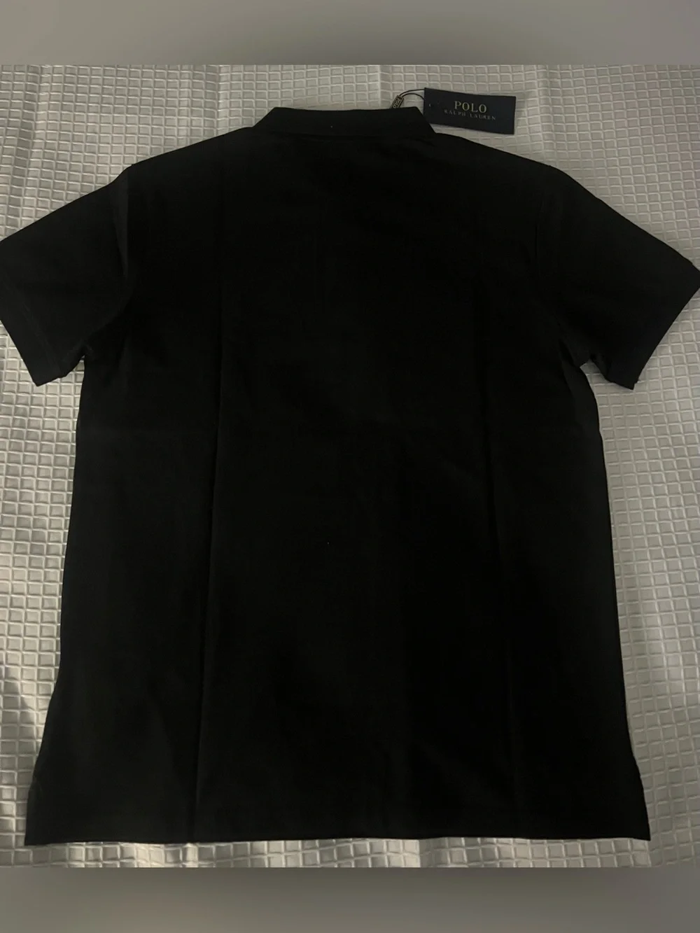 Polo by Ralph Lauren Black Short-Sleeve Polo Shirt with Red Pony Size L